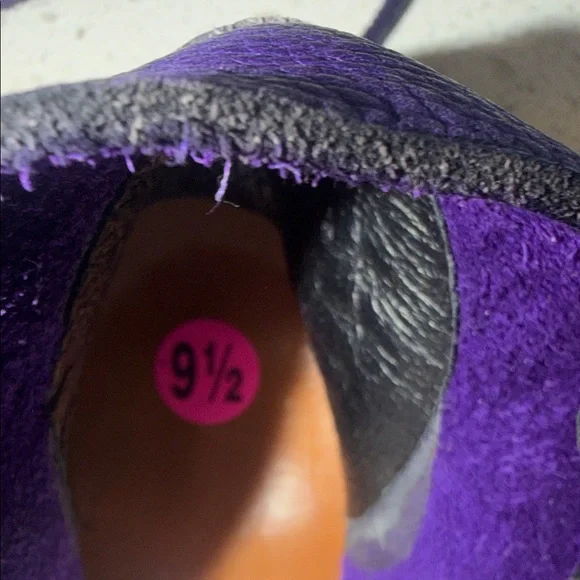 Vibram Deep Purple Leather Footwear
